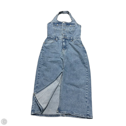 Dress Casual Midi By Universal Thread In Blue Denim, Size: Xs