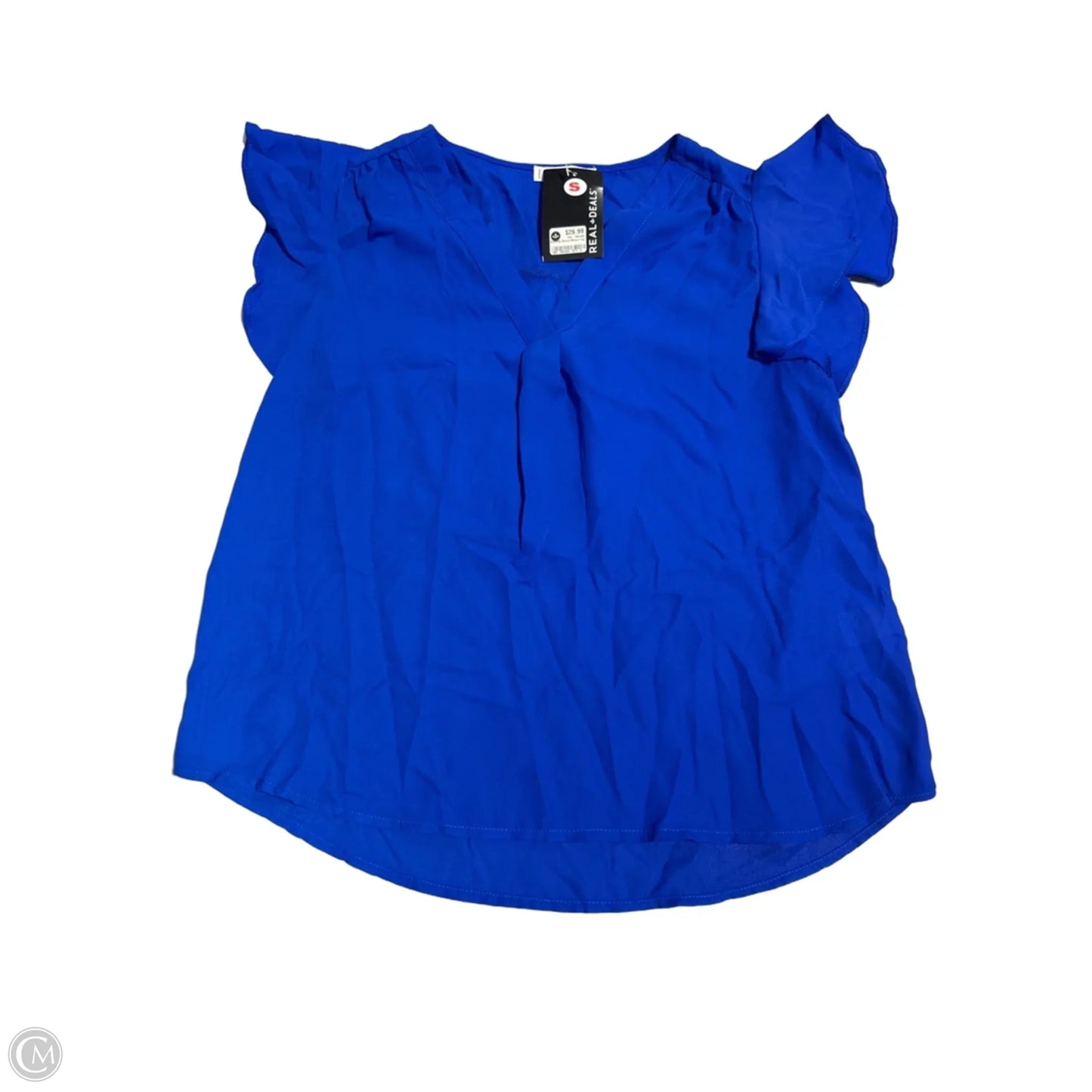 Blouse Sleeveless By Mine In Navy, Size: S