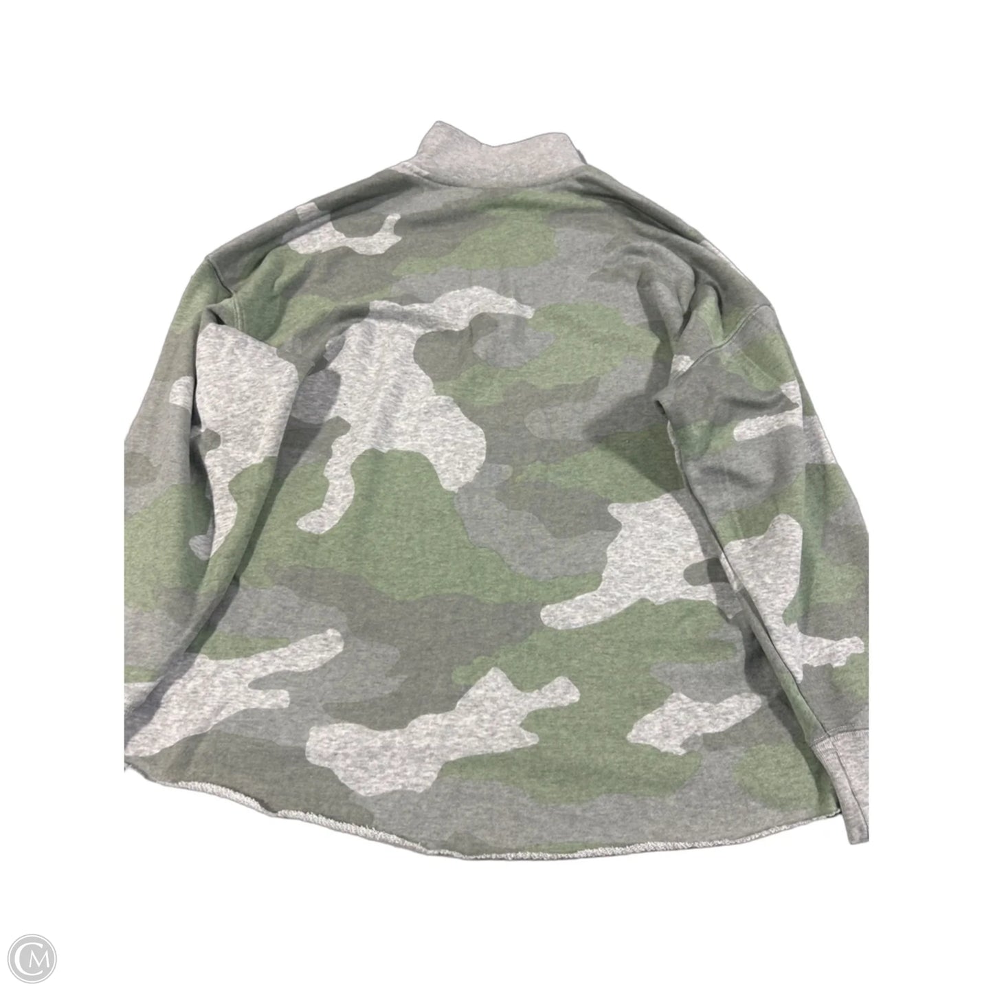 Top Long Sleeve By Aerie In Camouflage Print, Size: Xs