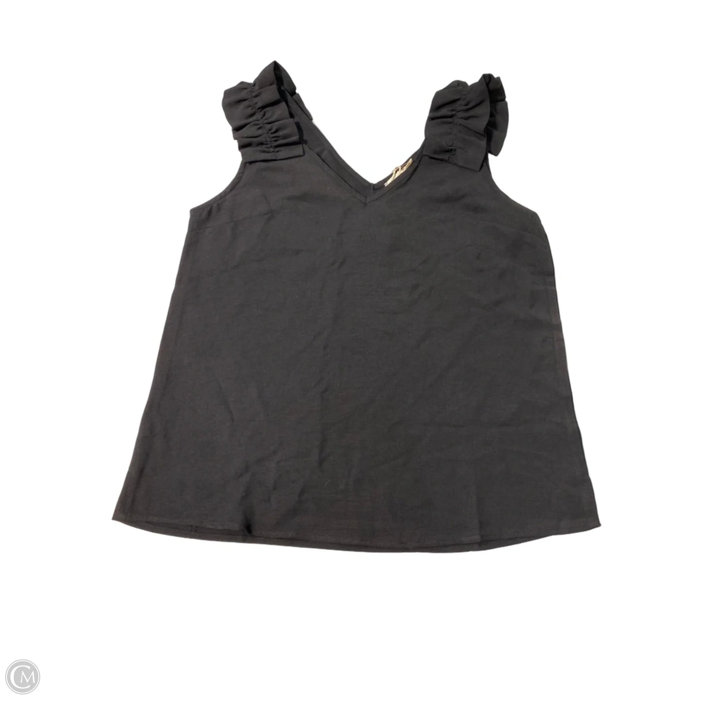 Blouse Short Sleeve By Vanilla Bay In Black, Size: S
