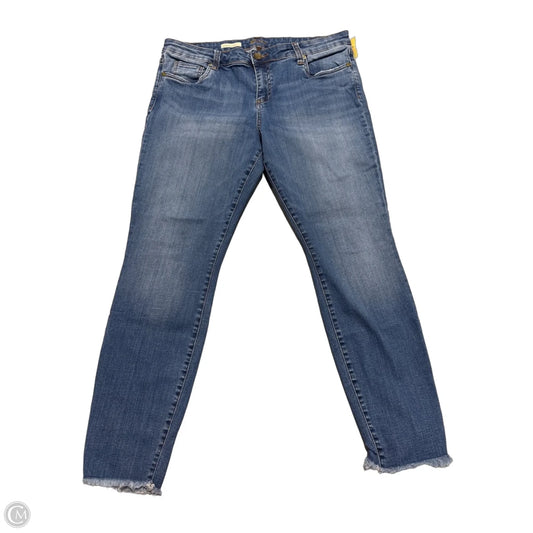 Jeans Straight By Kut In Blue Denim, Size: 16
