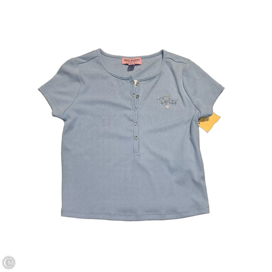 Top Short Sleeve By Juicy Couture In Blue, Size: Xs
