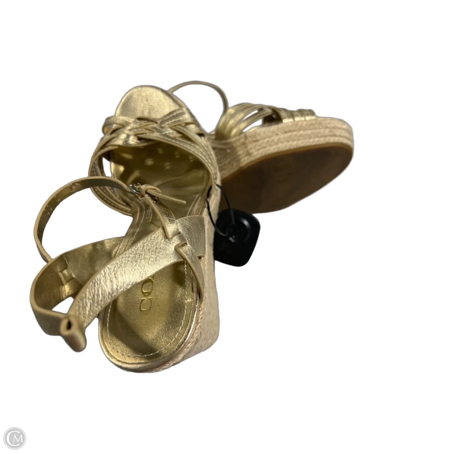 Sandals Designer By Coach In Gold, Size: 9