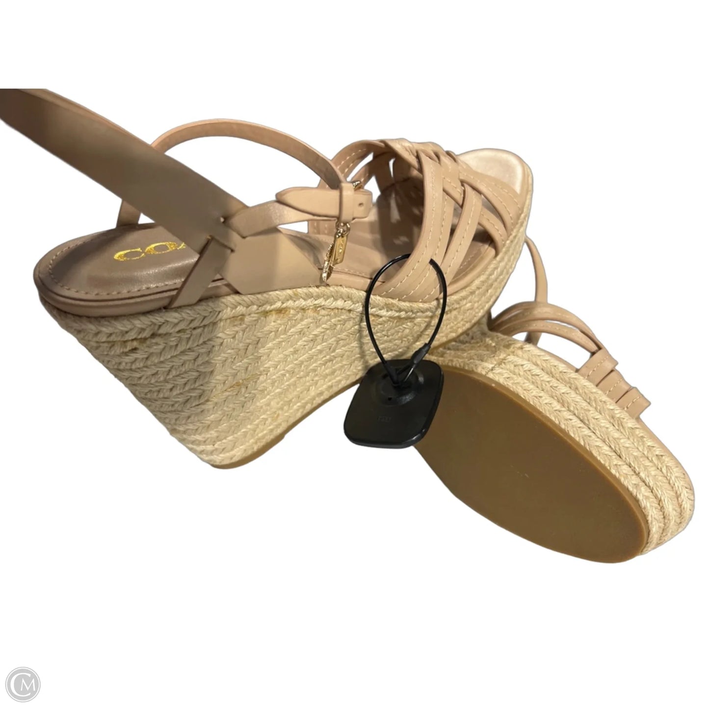 Sandals Designer By Coach In Tan, Size: 8