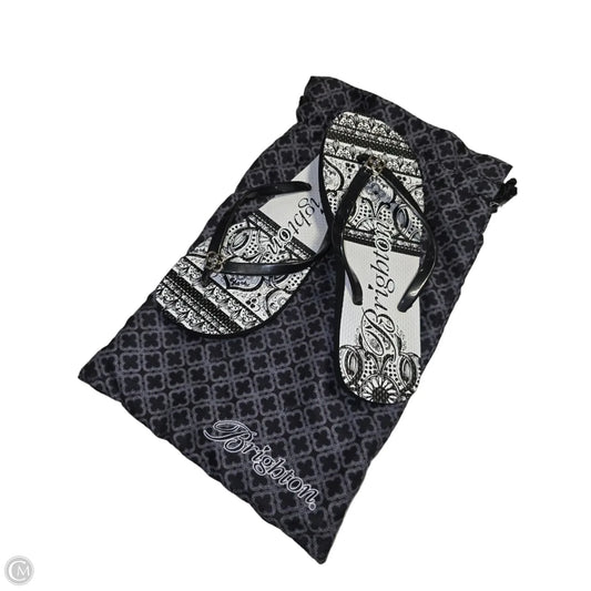 Sandals Flip Flops By Brighton In Black, Size: 6