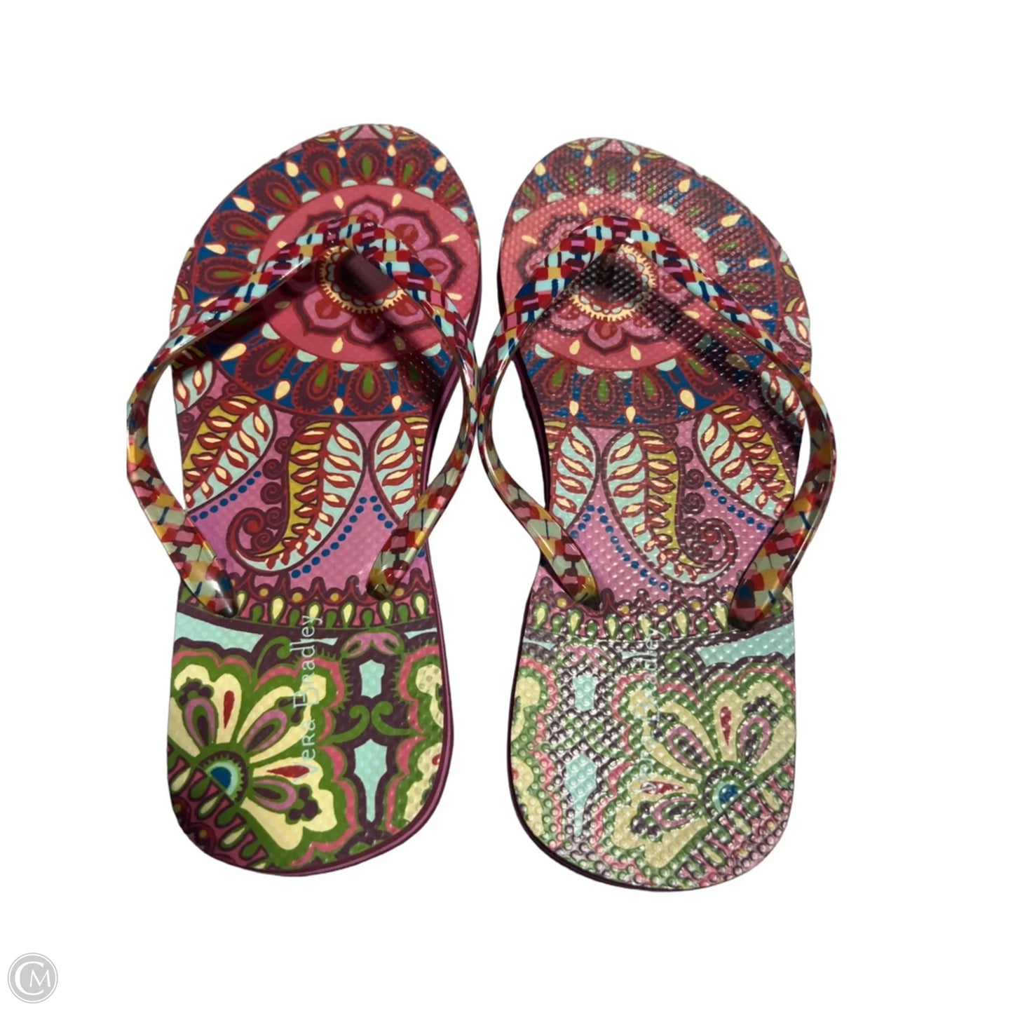 Sandals Flip Flops By Vera Bradley In Multi-colored, Size: 6