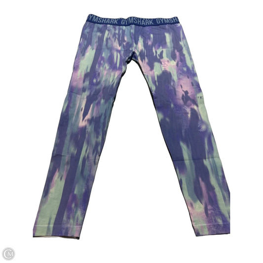 Athletic Leggings By Gym Shark In Blue & Purple, Size: Xl