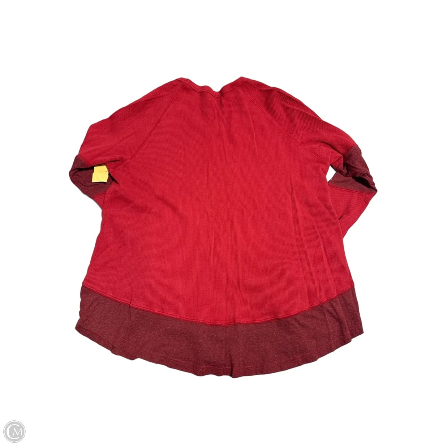 Top Long Sleeve By Cmc In Red, Size: M
