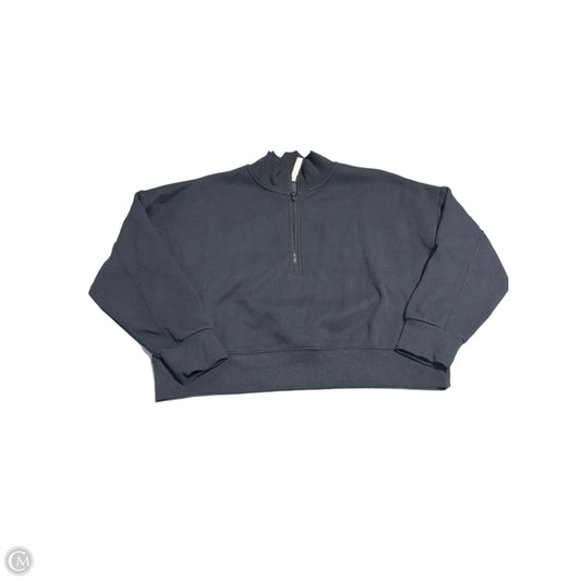 Athletic Sweatshirt Collar By Fabletics In Black, Size: Xl