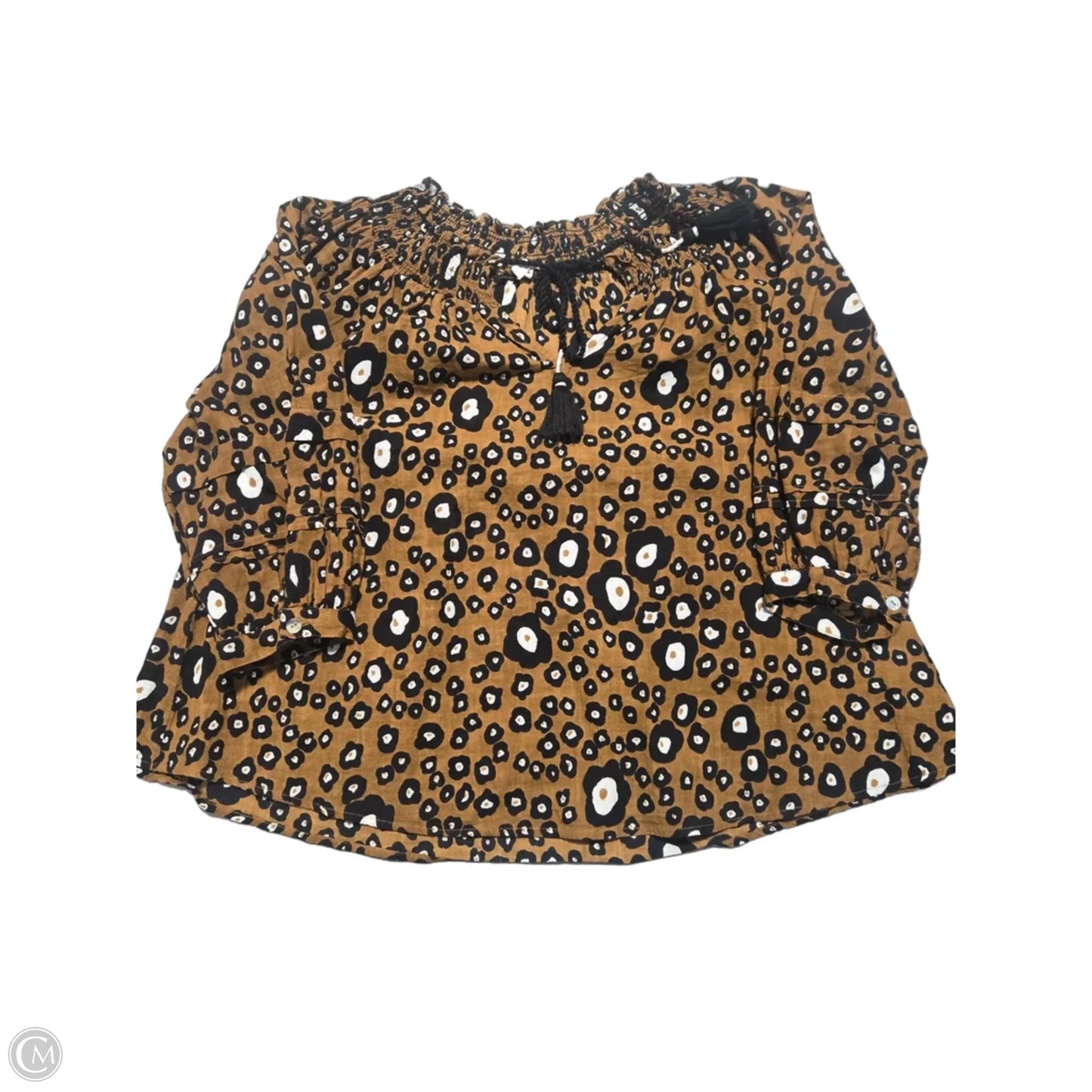 Top 3/4 Sleeve By Ivy Jane In Animal Print, Size: Xs