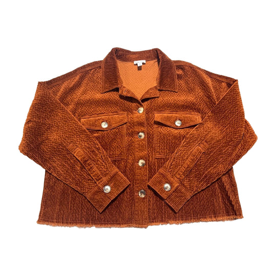 Jacket Denim By Tribal In Orange, Size: L