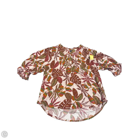 Top Short Sleeve By Democracy In Multi-colored, Size: S