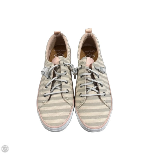 Shoes Flats By Sperry In Striped Pattern, Size: 9.5