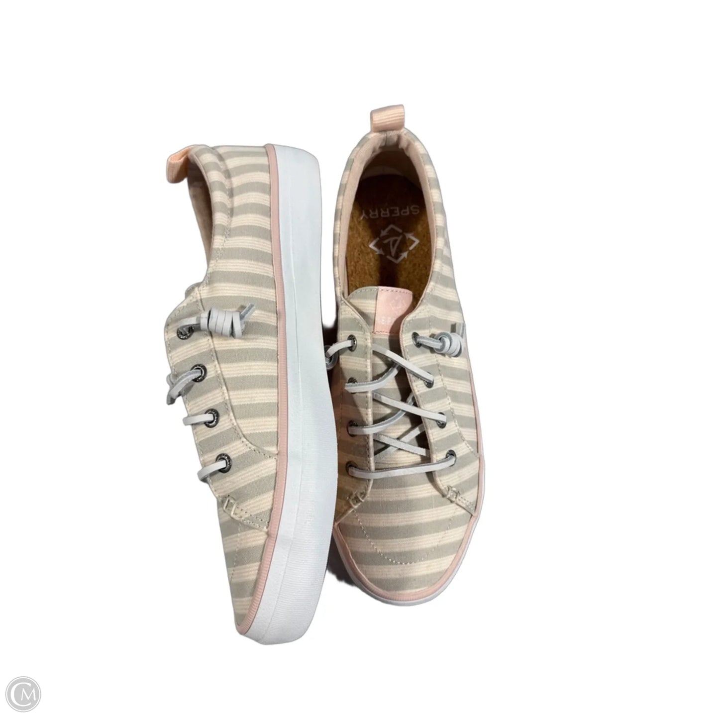 Shoes Flats By Sperry In Striped Pattern, Size: 9.5