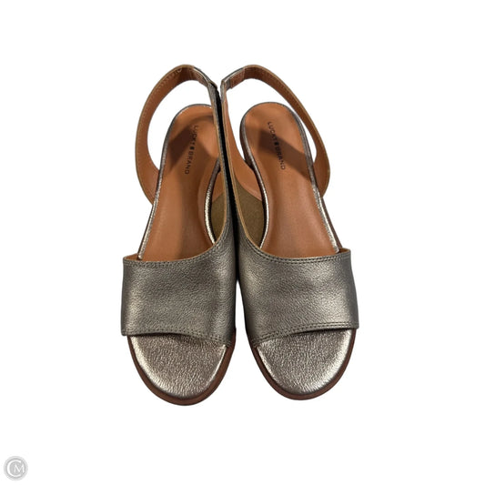 Sandals Flats By Lucky Brand In Gold, Size: 9