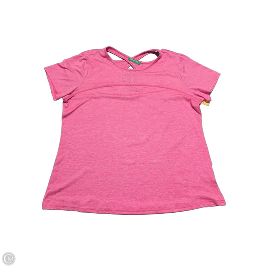 Athletic Top Short Sleeve By Cmc In Pink, Size: 2x