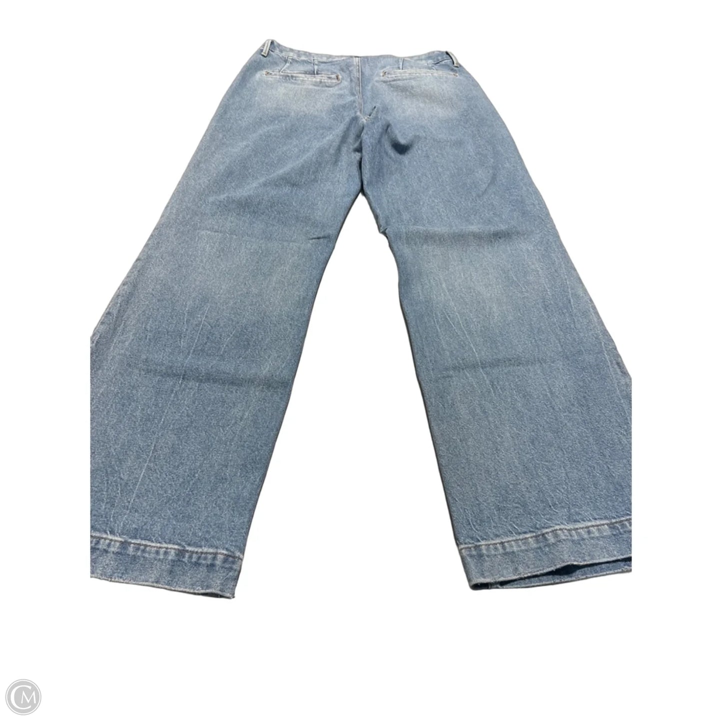Jeans Wide Leg By Express In Blue Denim, Size: 12l