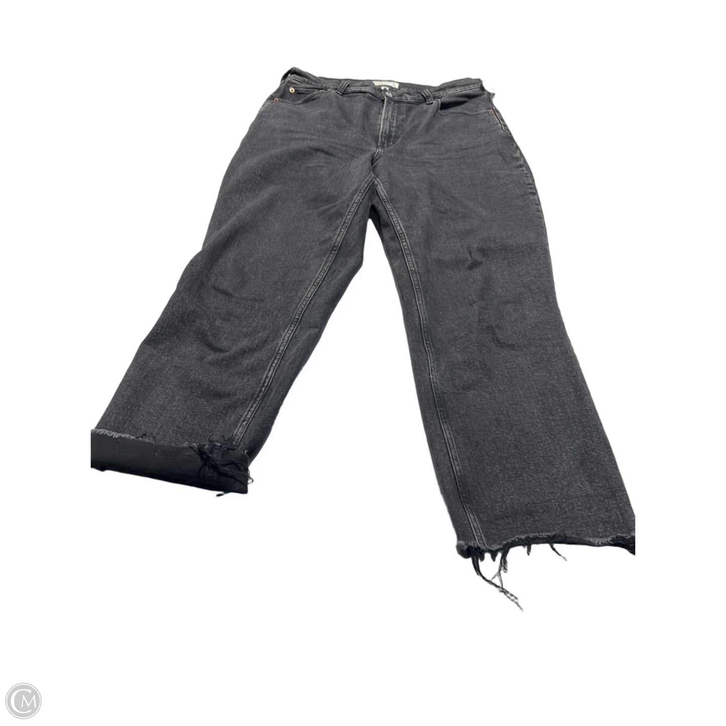 Jeans Straight By Abercrombie And Fitch In Black, Size: 12