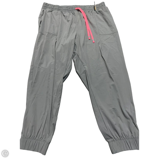 Athletic Pants By Fabletics In Grey, Size: 2x