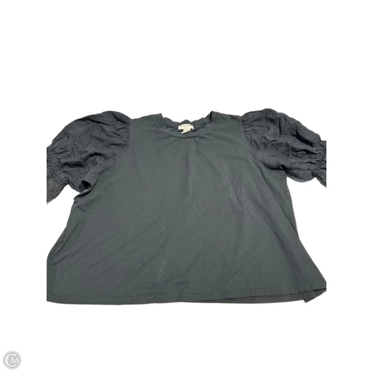 Top Short Sleeve By Laura Ashley In Black, Size: 3x