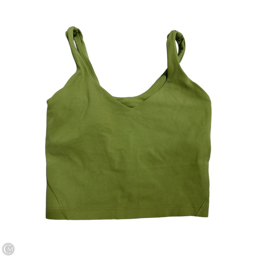 Athletic Tank Top By Lululemon In Green, Size: 6