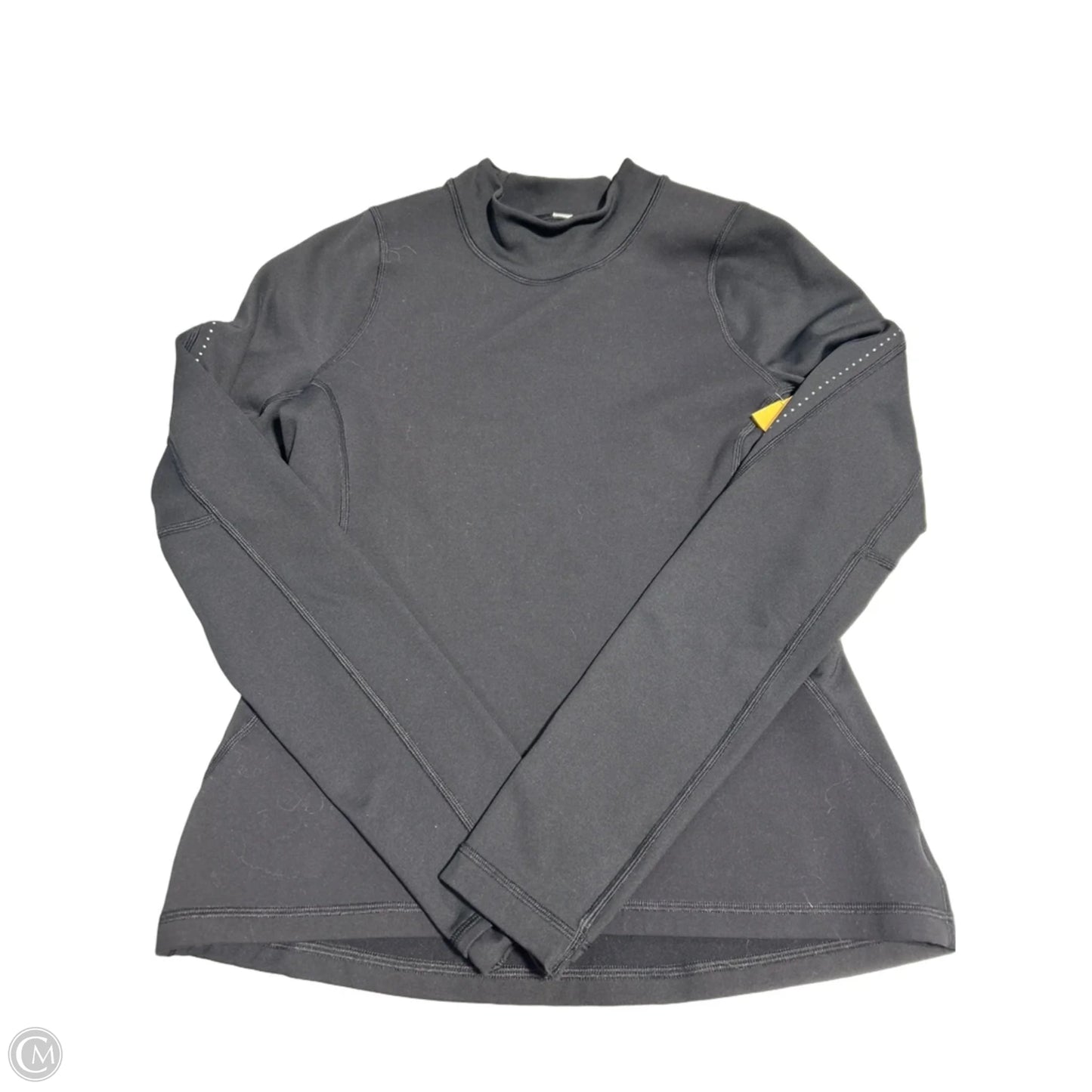 Athletic Top Long Sleeve Collar By Lululemon In Black, Size: S