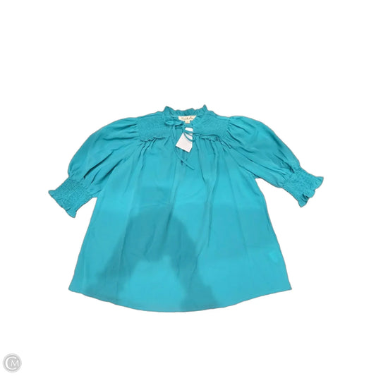 Top 3/4 Sleeve By Vine & Love In Green, Size: S