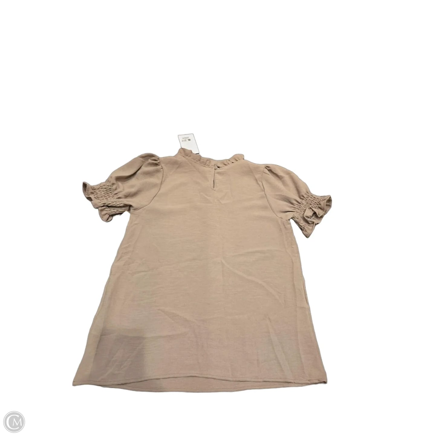 Top Short Sleeve By Les Amis In Brown, Size: S