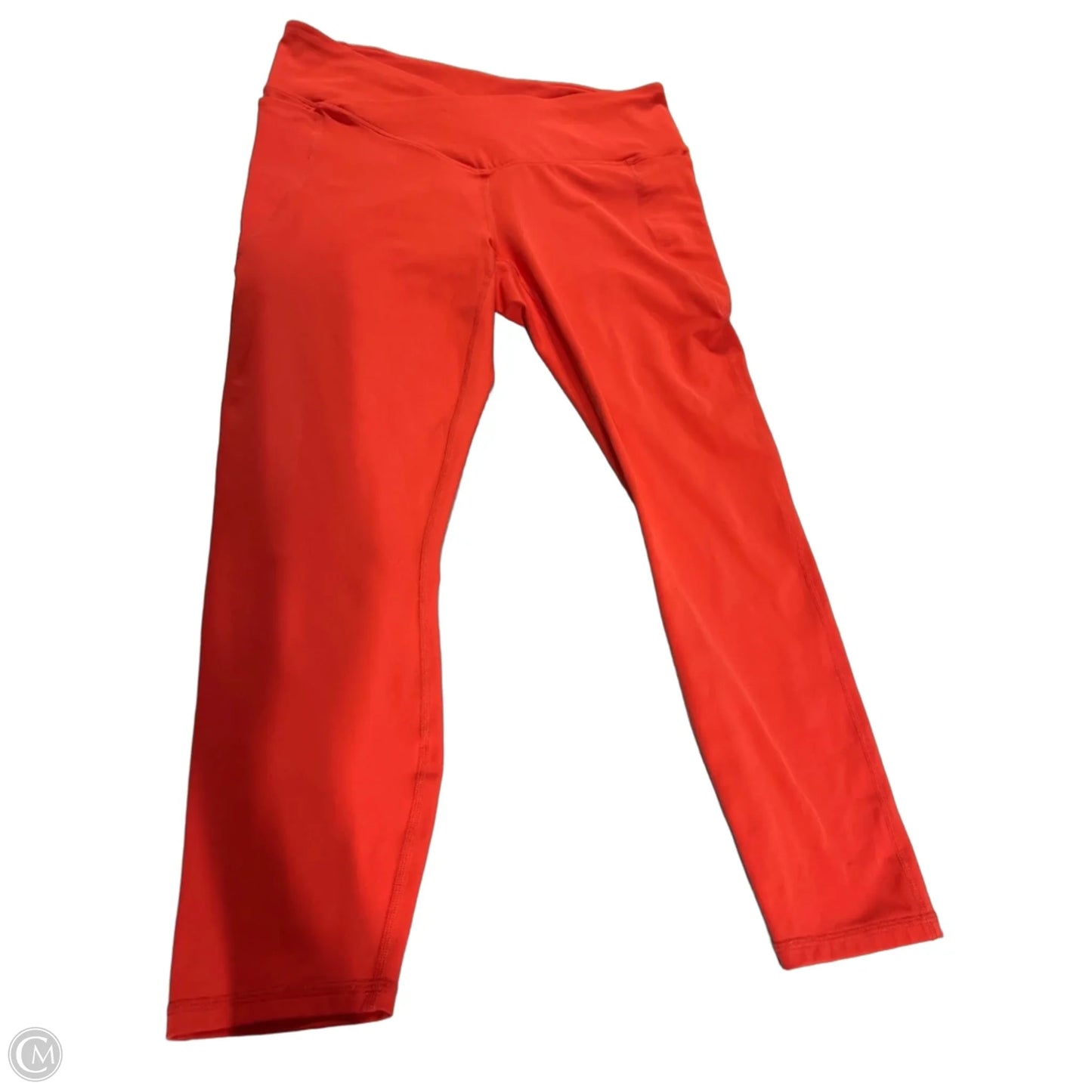 Athletic Leggings By Fabletics In Orange, Size: L