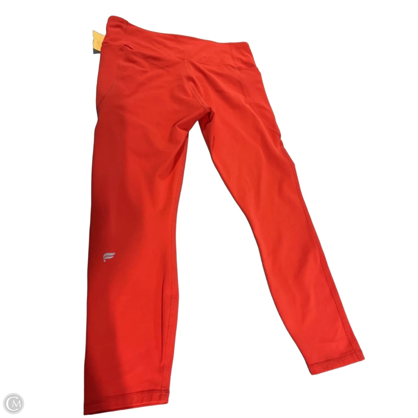 Athletic Leggings By Fabletics In Orange, Size: L