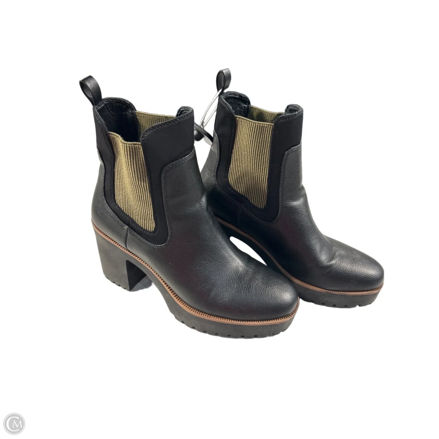 Boots Ankle Heels By Chinese Laundry In Black, Size: 8.5