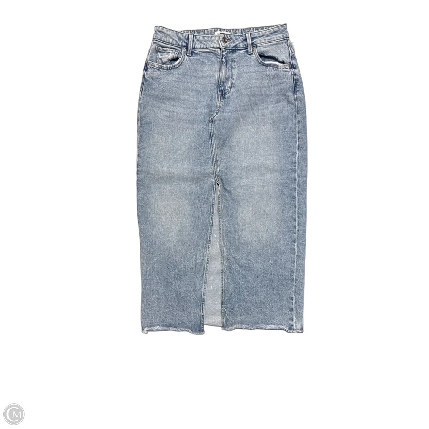 Skirt Maxi By Maurices In Blue Denim, Size: M