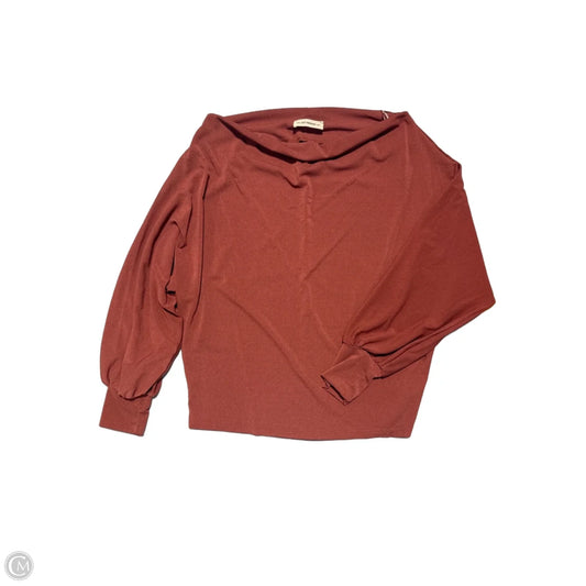 Top 3/4 Sleeve By Ee Some In Orange, Size: S