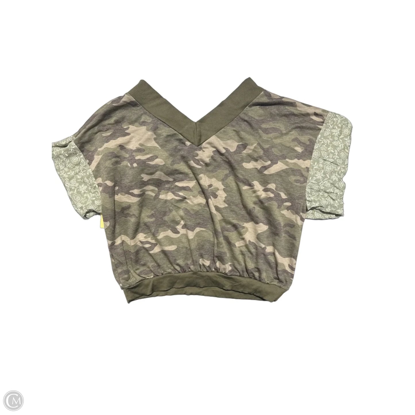 Top Long Sleeve By Cmc In Green, Size: M