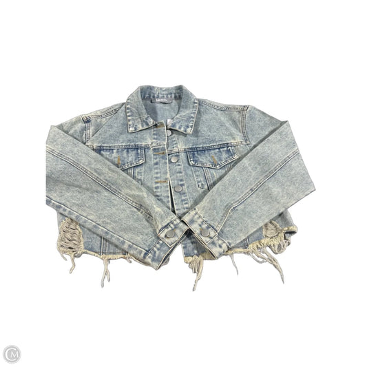 Jacket Denim By Blue B In Blue Denim, Size: M