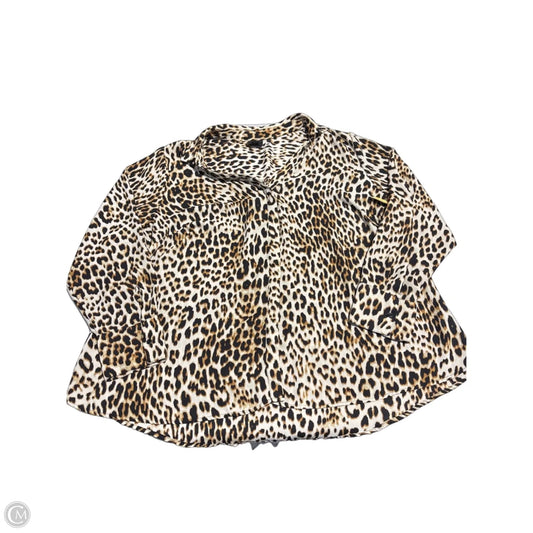Top Long Sleeve By Worthington In Animal Print, Size: 2x