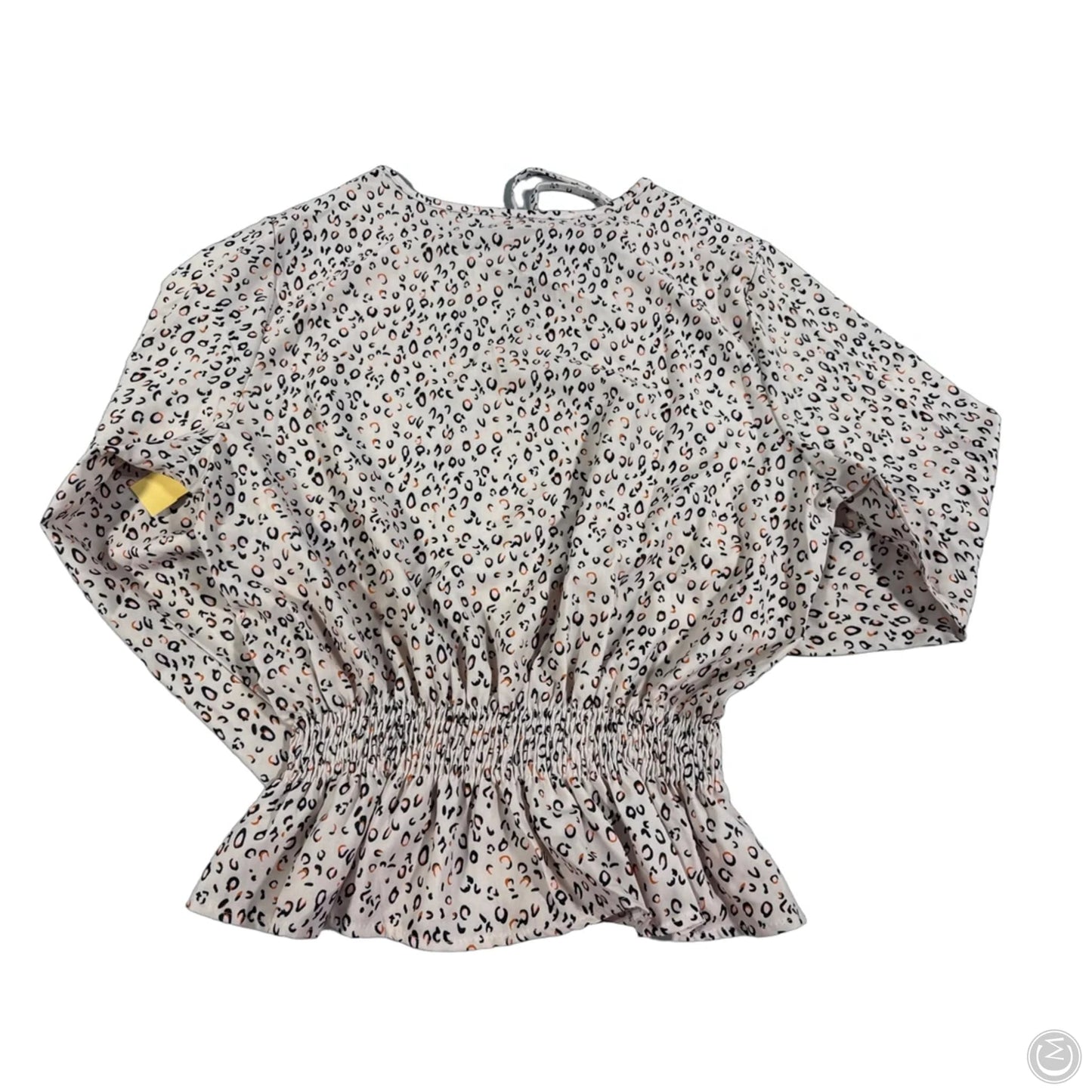 Blouse Long Sleeve By Cmc In Animal Print, Size: M