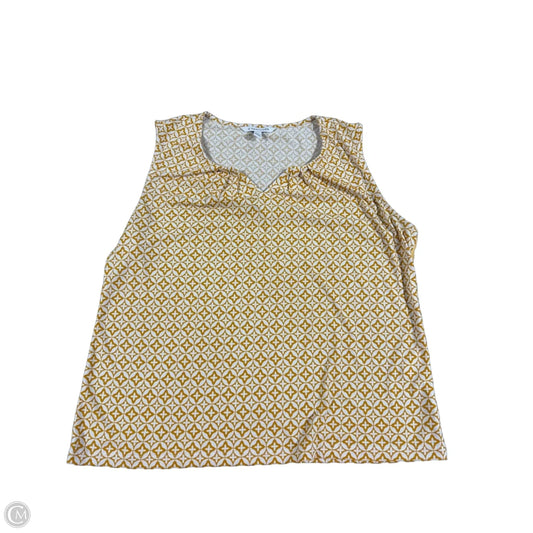 Top Sleeveless By 41 Hawthorn In Yellow, Size: Xl