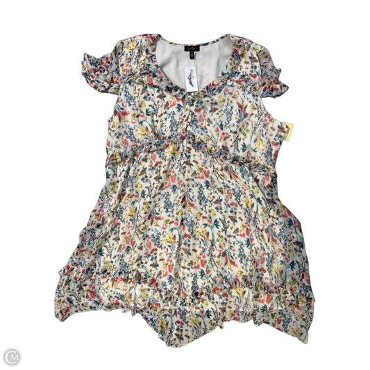 Dress Casual Midi By Jessica Simpson In Floral Print, Size: 3x