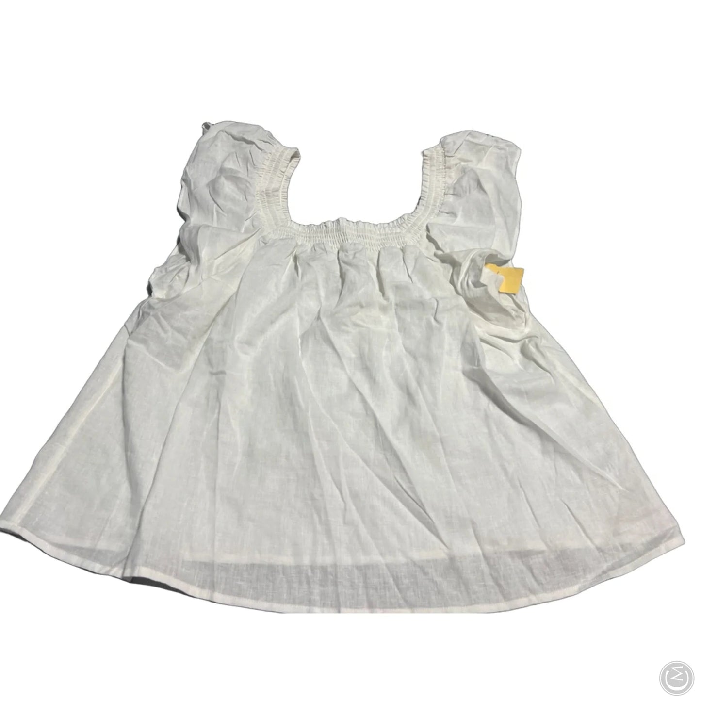 Top Short Sleeve By A New Day In Cream, Size: L