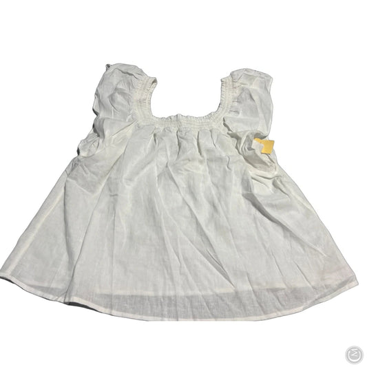 Top Short Sleeve By A New Day In Cream, Size: L