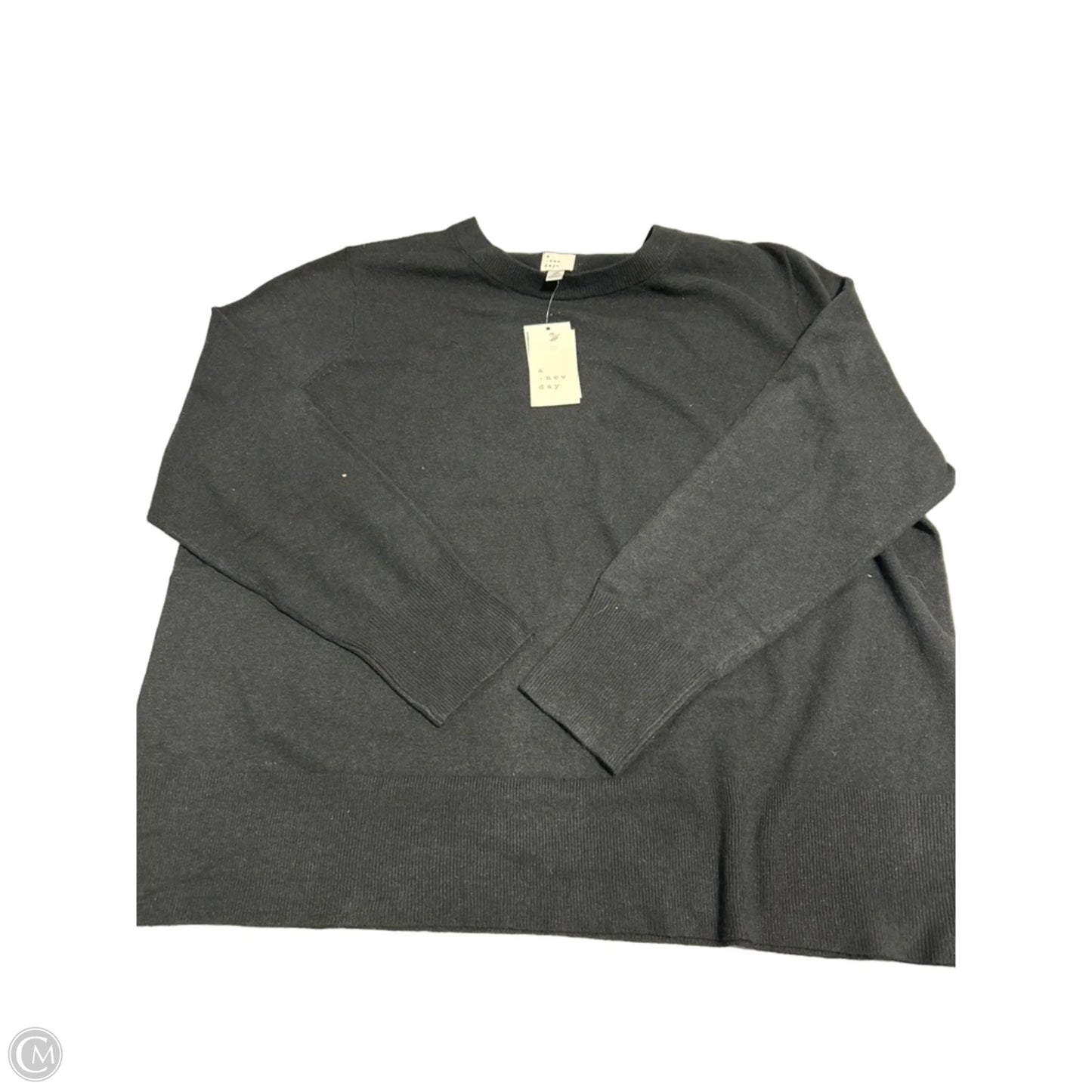 Top Long Sleeve Basic By A New Day In Black, Size: 2x