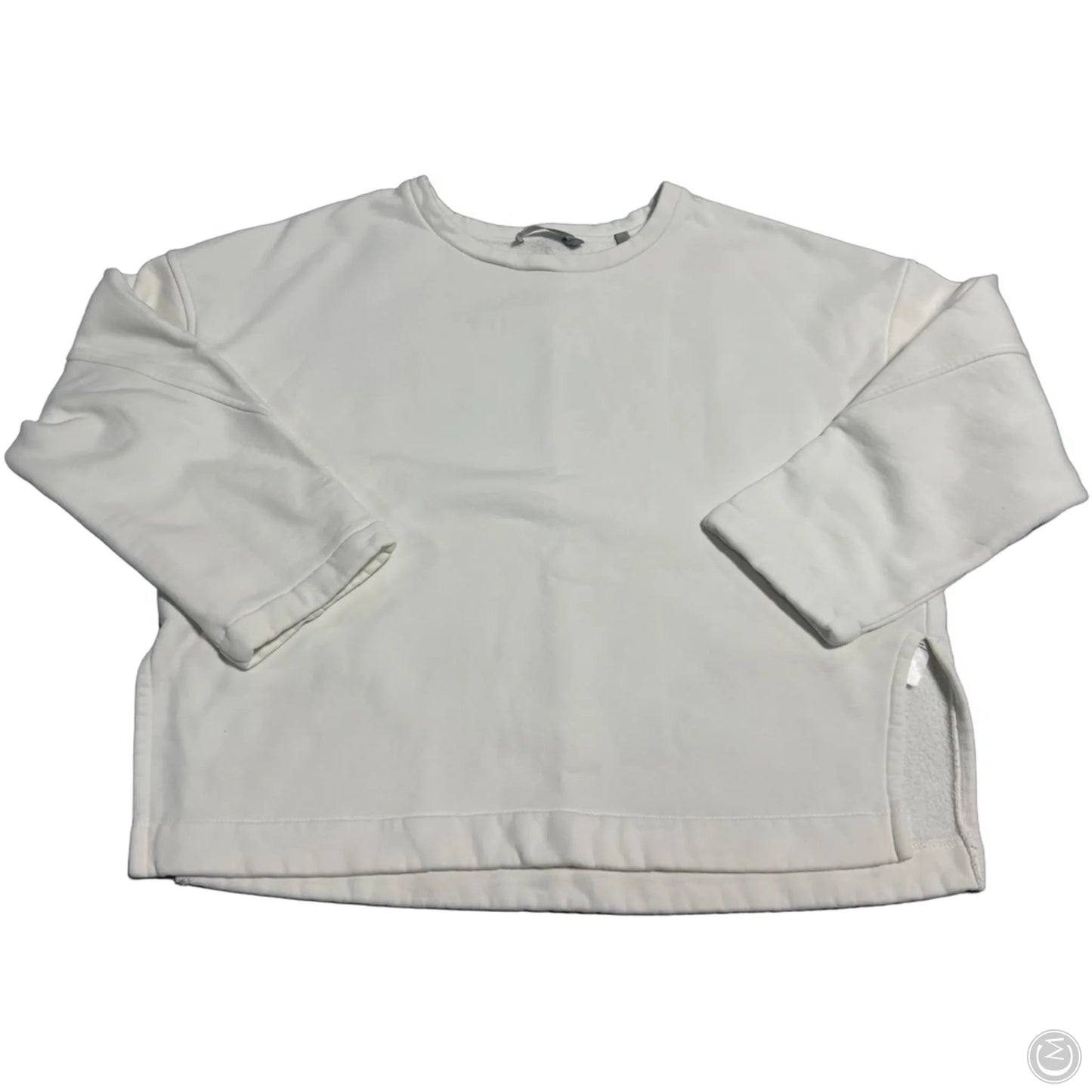 Top Long Sleeve By Vince In White, Size: M