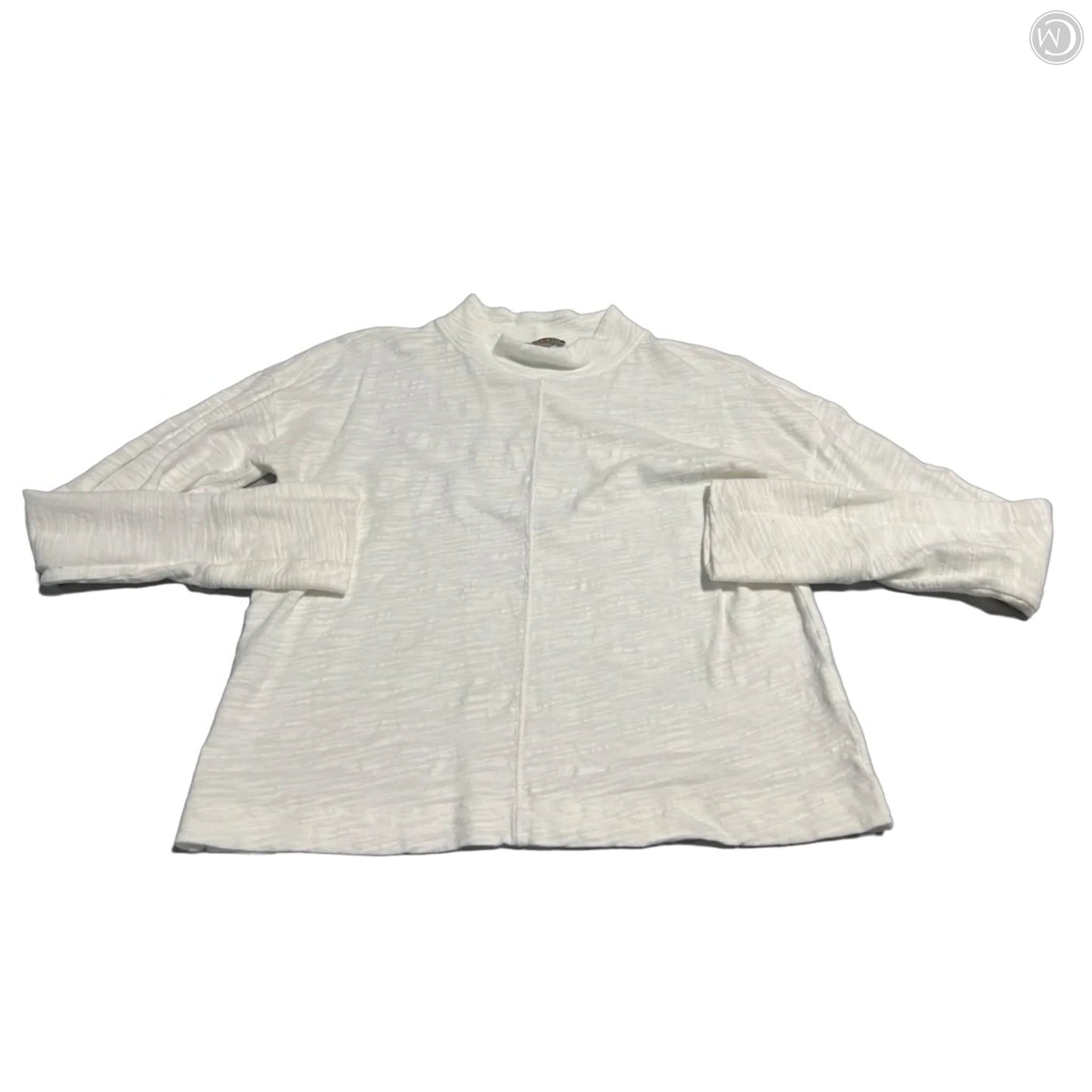 Top Long Sleeve By Lilla P In White, Size: S