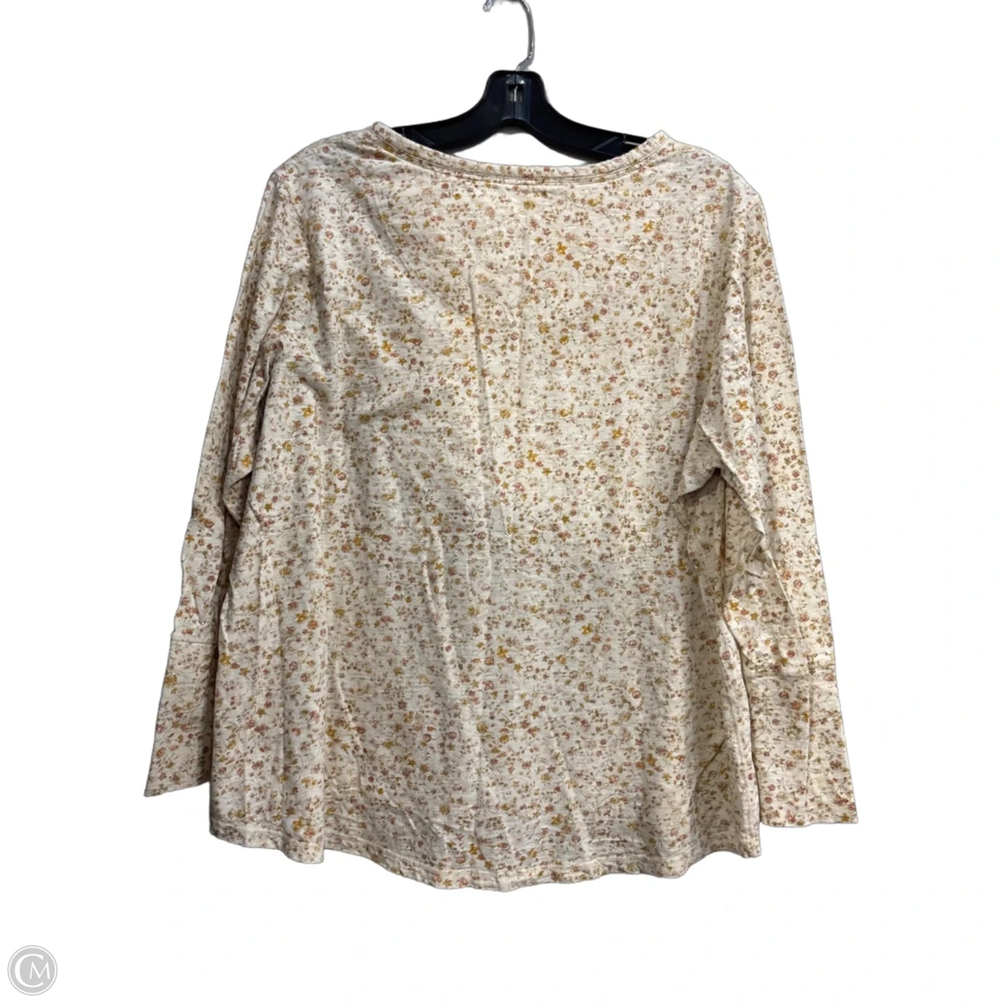 Top Long Sleeve By Ruff Hewn In Floral Print, Size: 3x