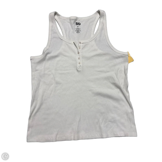 Tank Top By So In White, Size: 2x