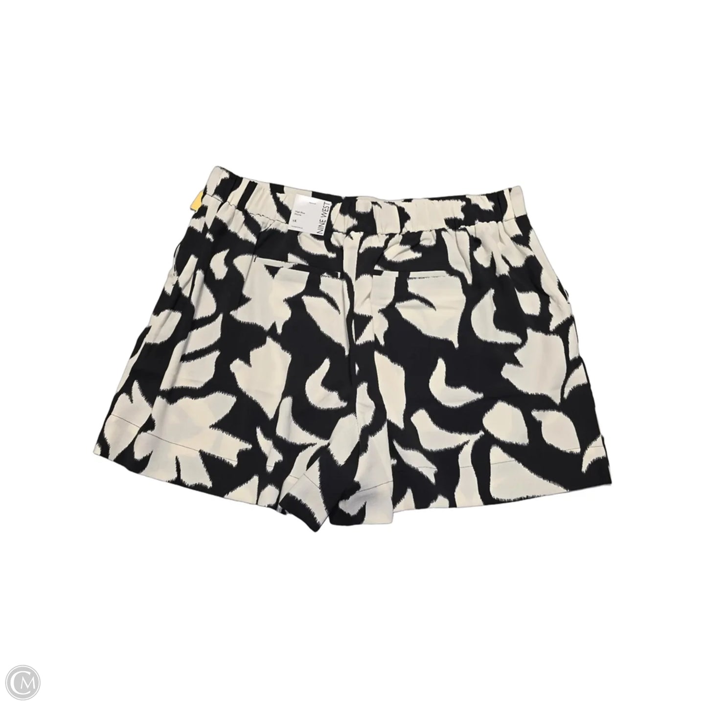 Shorts By Nine West In Black & Cream, Size: 1x
