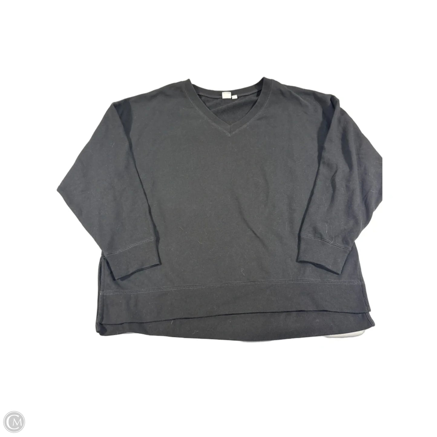 Top Long Sleeve By Gap In Black, Size: L