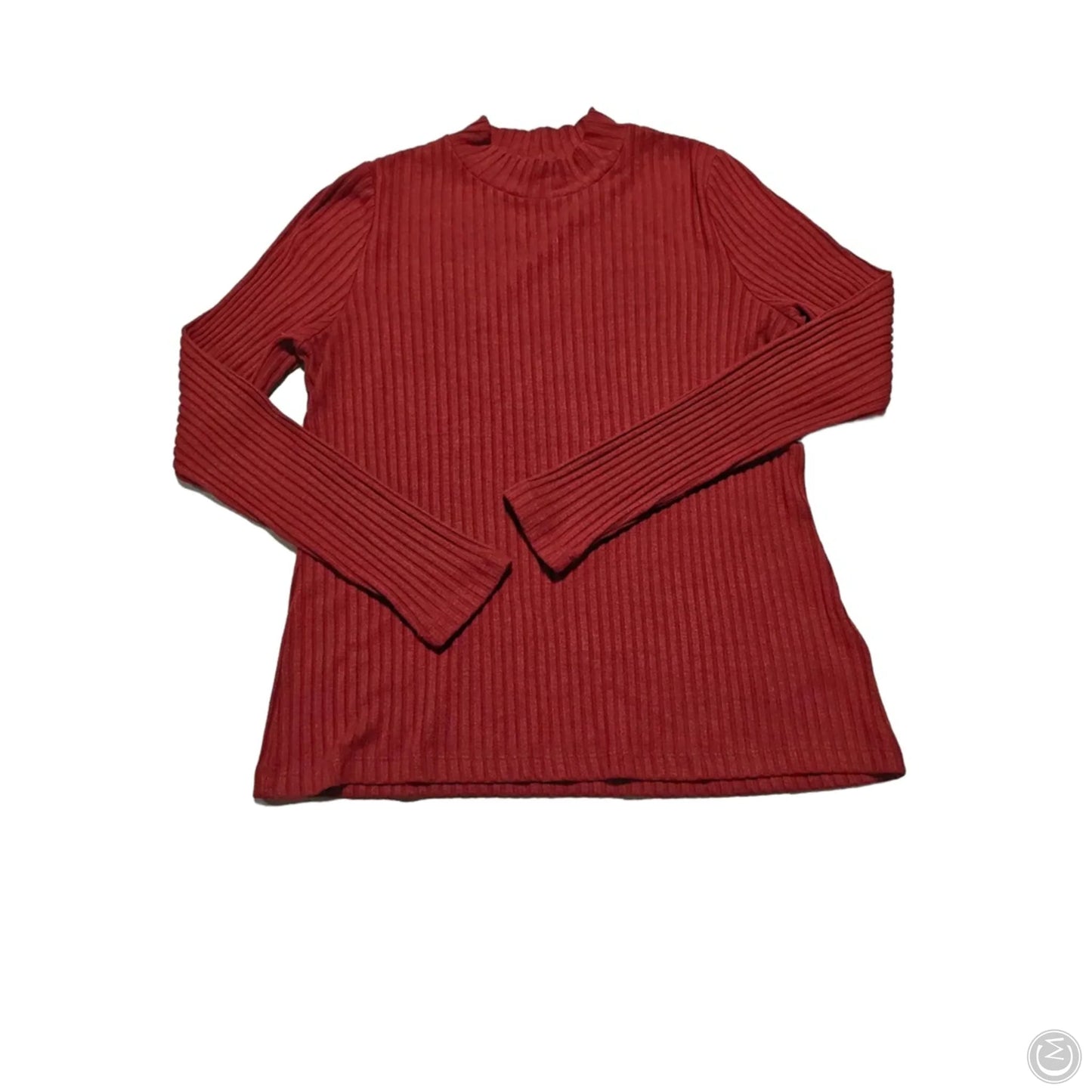 Top Long Sleeve By Liverpool In Orange, Size: L