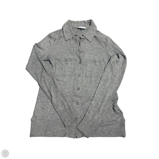 Top Long Sleeve By Reiss In Grey, Size: Xs